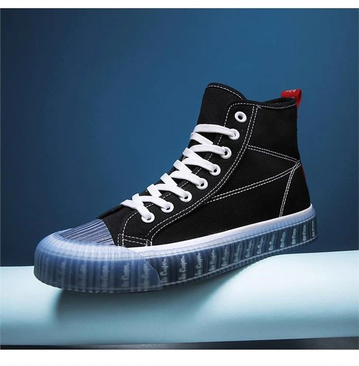high top canvas sneaker